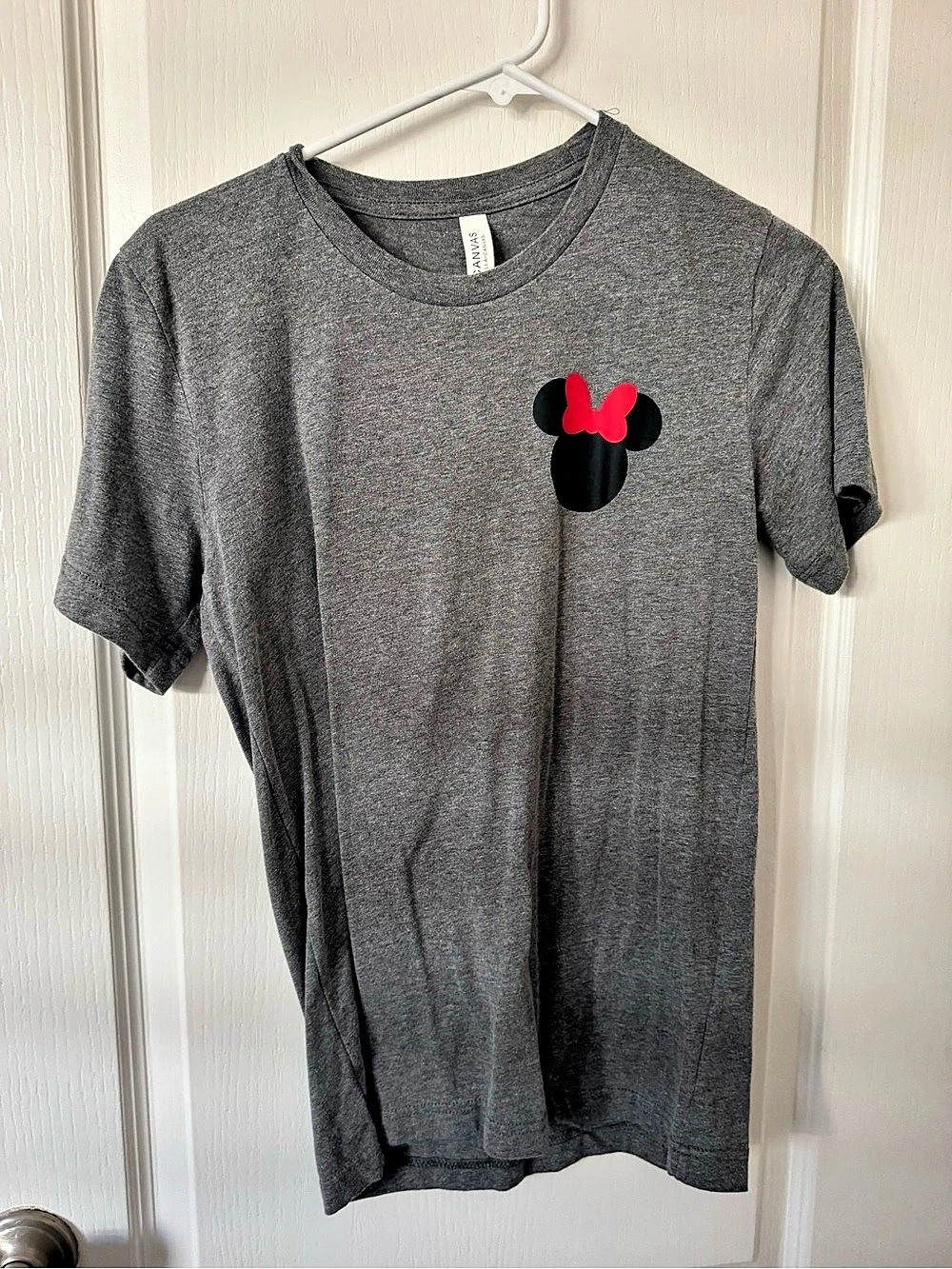 Bella + Canvas Mickey Graphic Short Sleeve Tee in Gray